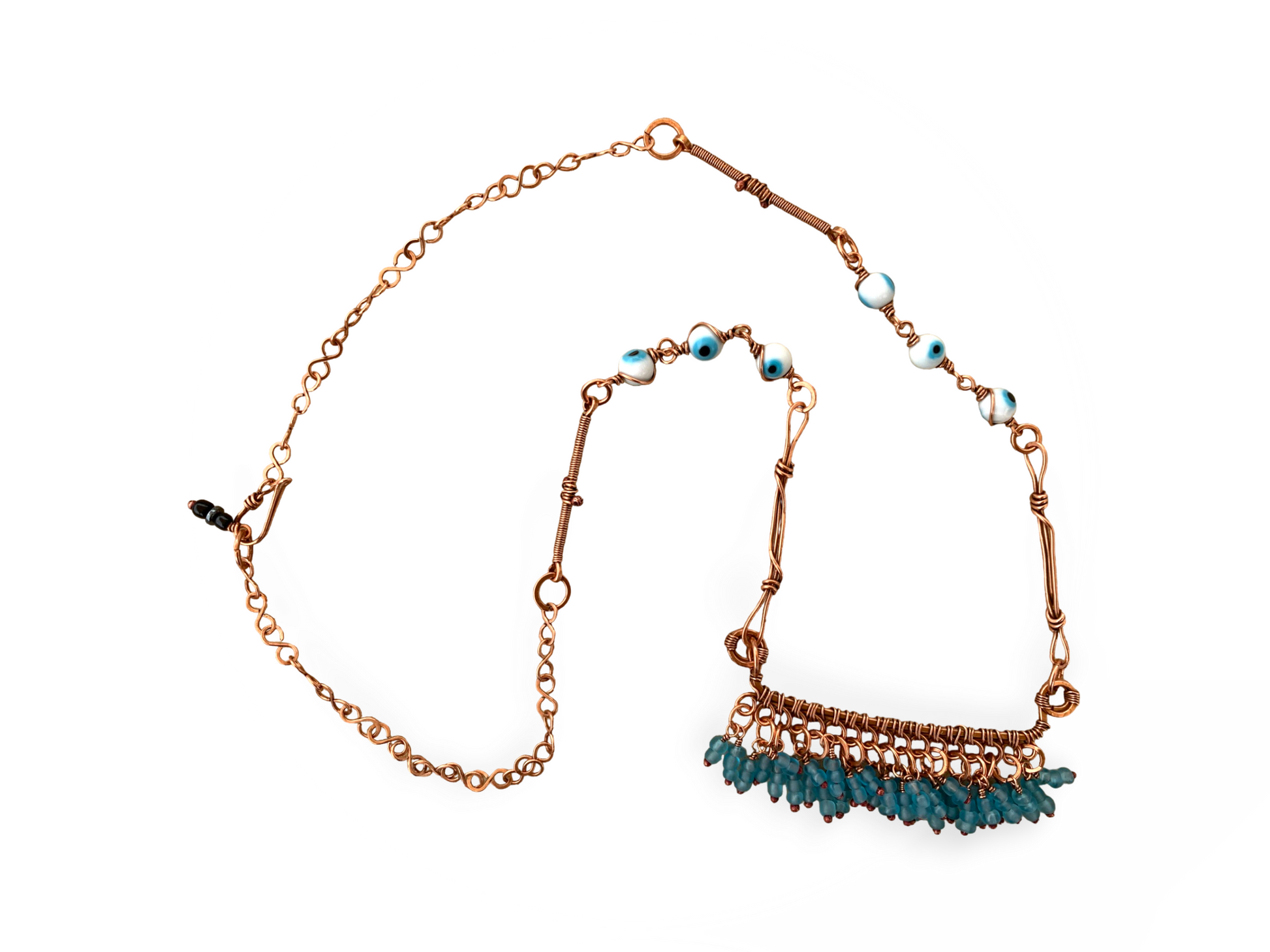Evil Eye Fringe Necklace