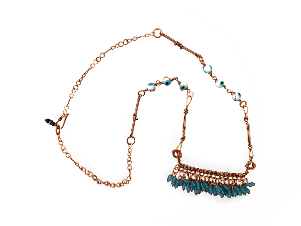 Evil Eye Fringe Necklace