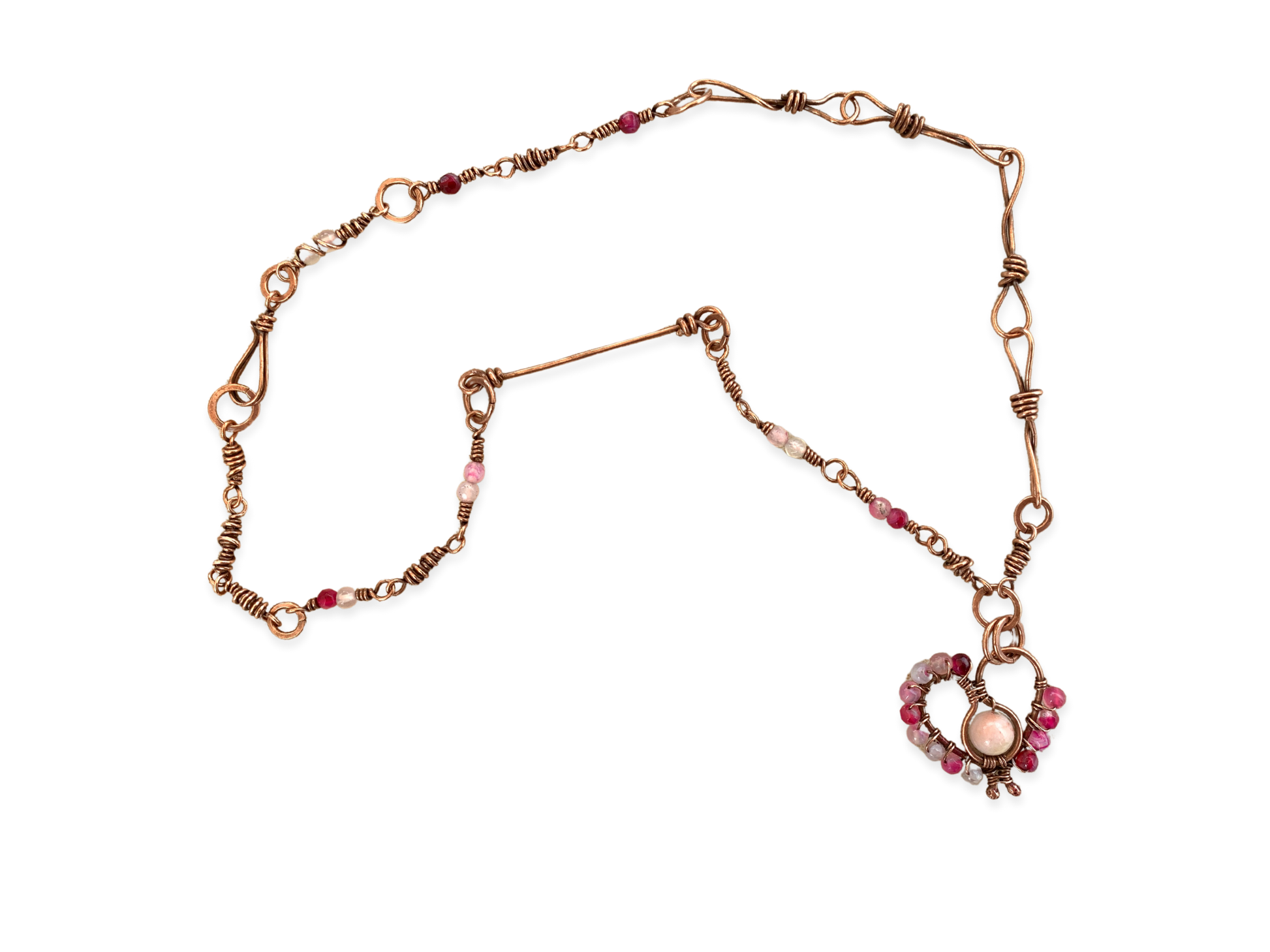 Eros Pink Pendant Necklace
