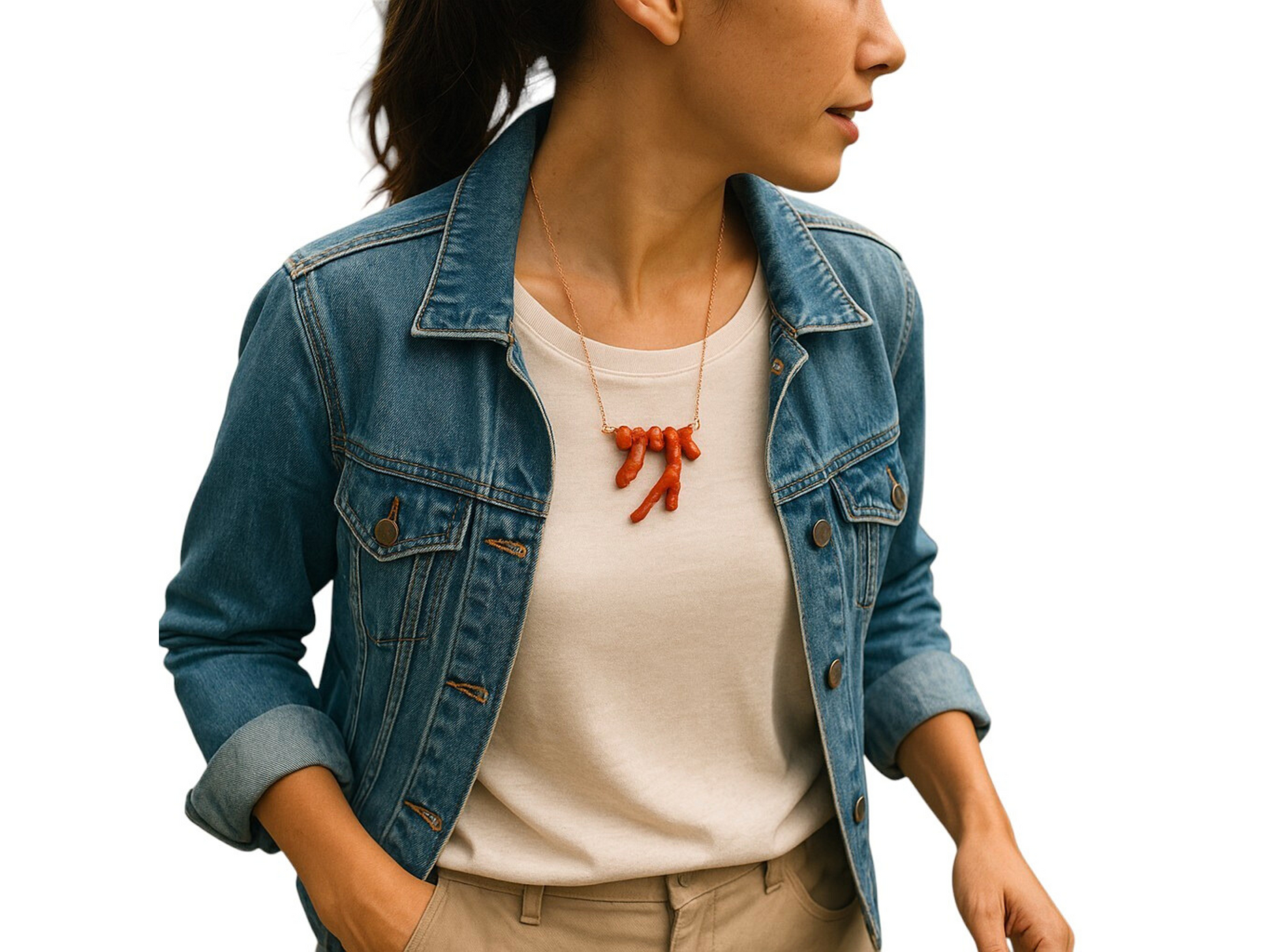 Coral Bar Necklace