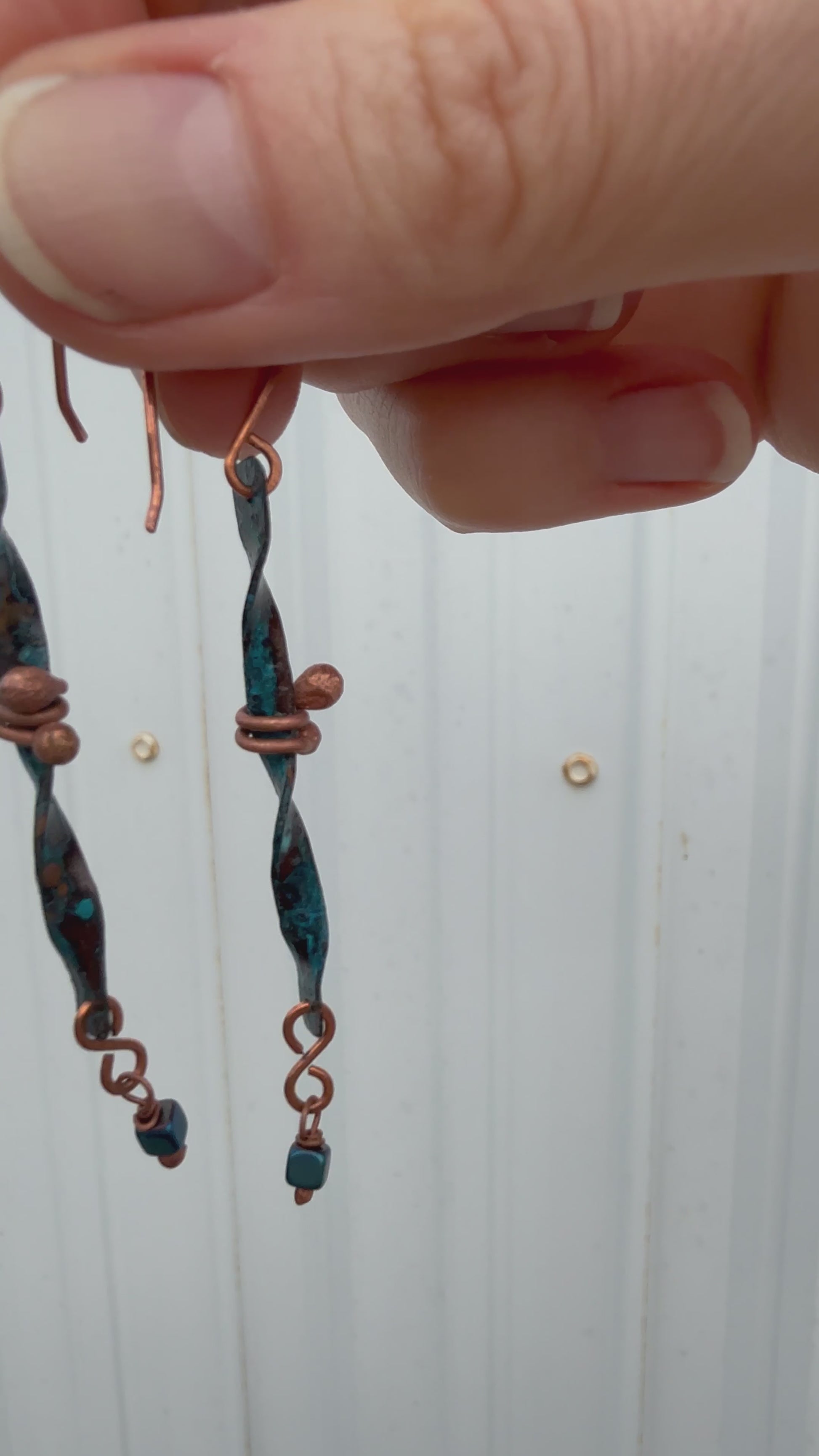 Twisted Patina Earrings