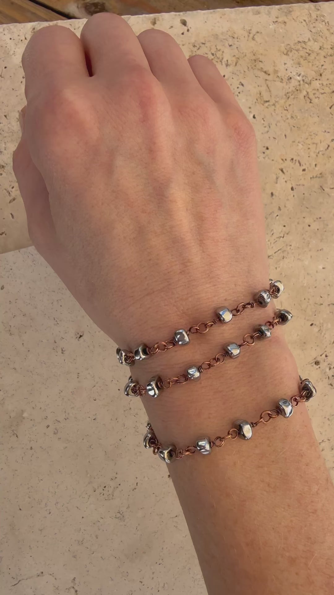 Hematite Stacking Bracelet