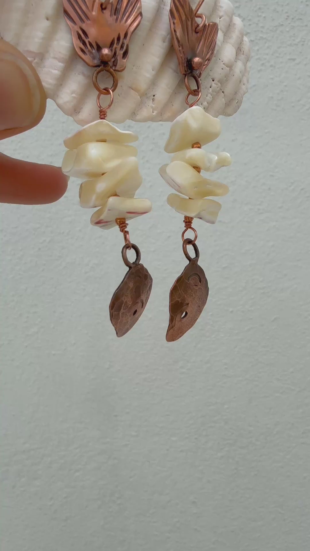 Abalone Fish Earrings