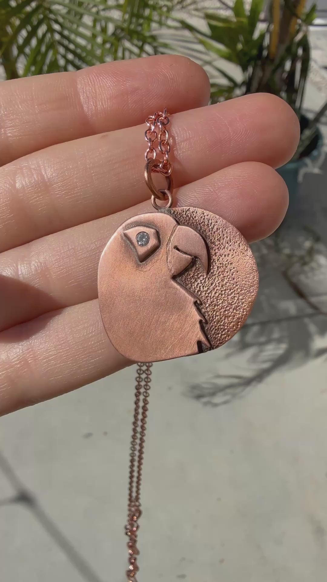 Parrot Pendant Necklace