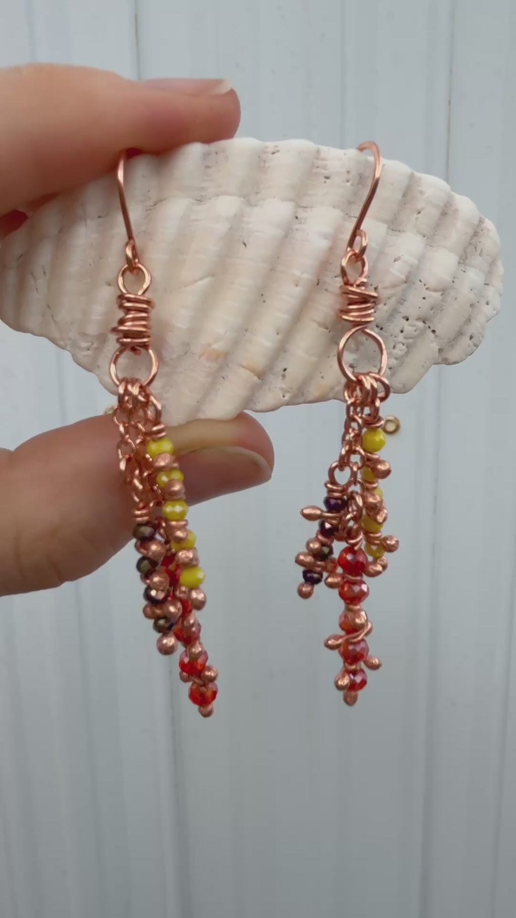 Crystal Anemone Dangles